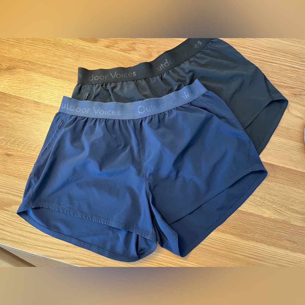 Set of two pairs of Outdoor Voices Shorts